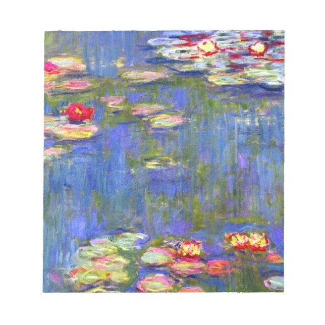 Monet Vatten Lilies  Anteckningsblock (Framsida)