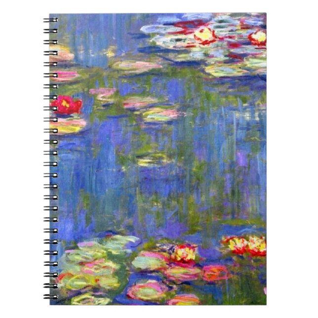 Monet Vatten Lilies  Anteckningsbok (Framsidan)