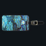 Monet - Vatten Lilies (blå) Bagagebricka<br><div class="desc">Vatten Lilies (blå),  berömd-målning efter Fransk artist,  Claude Monet</div>