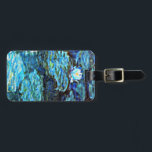 Monet - Vatten Lilies (blå) Bagagebricka<br><div class="desc">Vatten Lilies (blå),  berömd-målning efter Fransk artist,  Claude Monet</div>