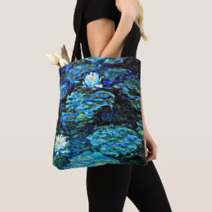 Monet - Vatten Lilies (blått) Tygkasse