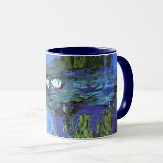 Monet - Vatten Lilies, Blue Indigo Mugg (Framsida höger)