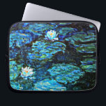 Monet - Vatten Lilies, Blue Laptop Fodral<br><div class="desc">Claude Monets berömd,  Vatten Lilies,  Blue</div>