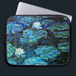 Monet - Vatten Lilies, Blue Laptop Fodral<br><div class="desc">Claude Monets berömd,  Vatten Lilies,  Blue</div>