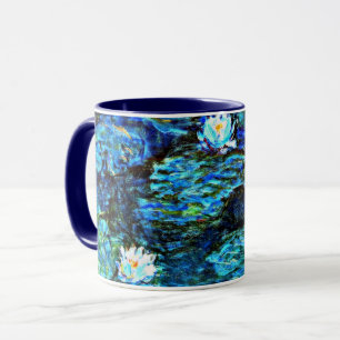 Monet - Vatten Lilies, Blue Mugg