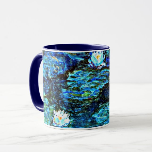 Monet - Vatten Lilies, Blue Mugg (Framsida vänster)
