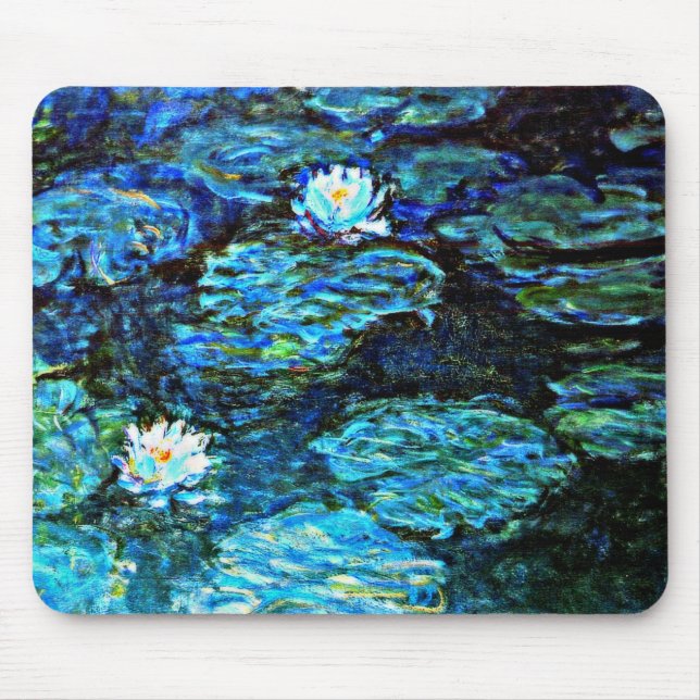 Monet - Vatten Lilies Blue Musmatta (Framsidan)