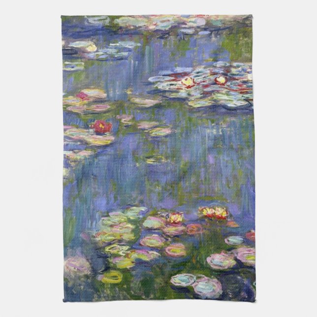 Monet Vatten Lilies Fine Art (1916) Kökshandduk (Vertikal)