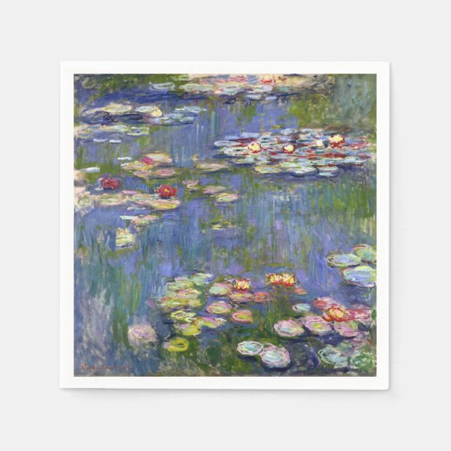 Monet Vatten Lilies Fine Art (1916) Pappersservett (Framsidan)