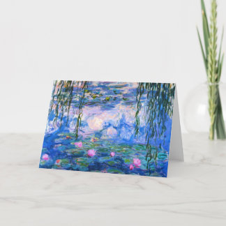 Monet Vatten Lilies-hälsningskort Kort