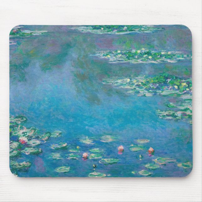 Monet Vatten Lilies Impressionist Painting Musmatta (Framsidan)
