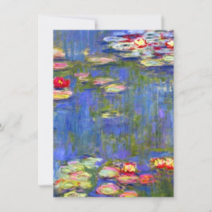 Monet Vatten Lilies Inbjudningar