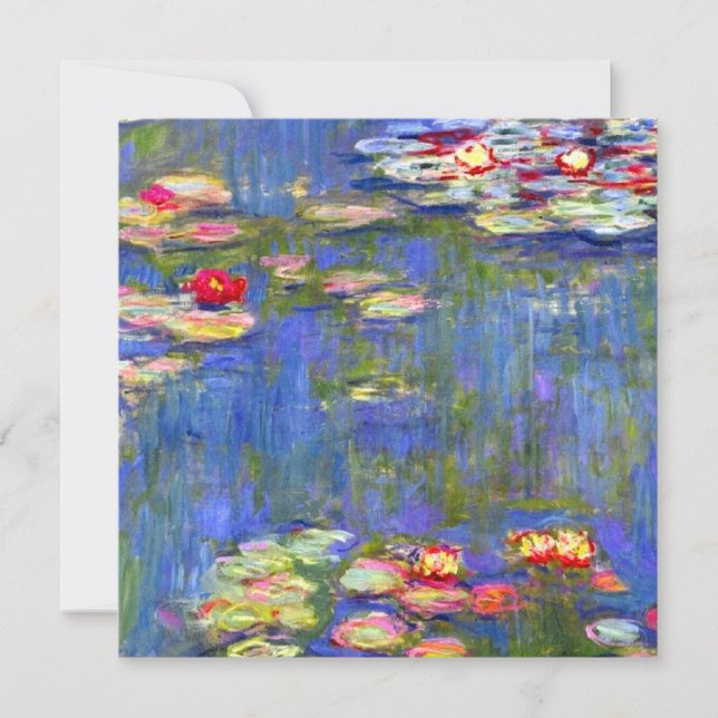 Monet Vatten Lilies  Inbjudningar (Framsida)