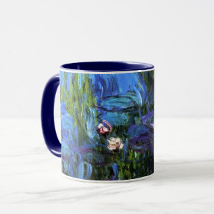 Monet - Vatten-Lilies, indigoblått, Mugg