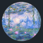 Monet - Vatten Lilies-konst, 1919 Runt Klistermärke<br><div class="desc">Monet - Vatten Lilies-teckningsdekaler.</div>