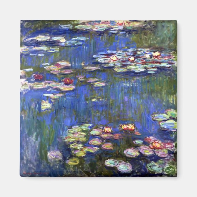 Monet Vatten Lilies Magnet (Framsidan)
