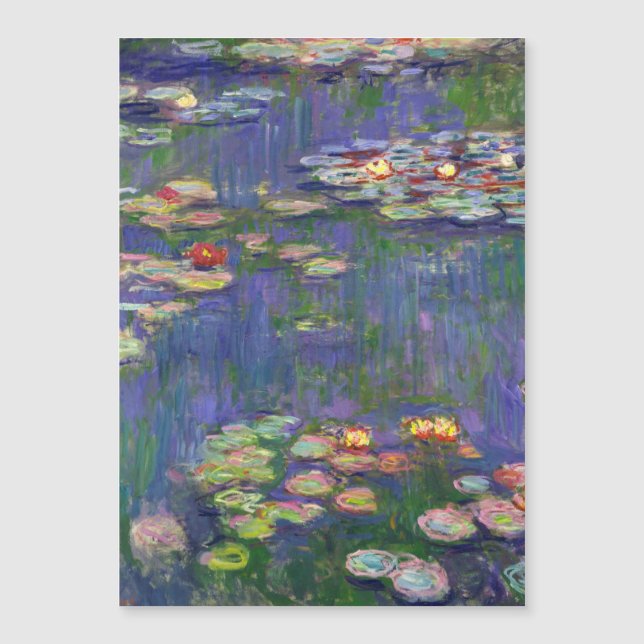 Monet Vatten Lilies mästerverk målning (Framsida)