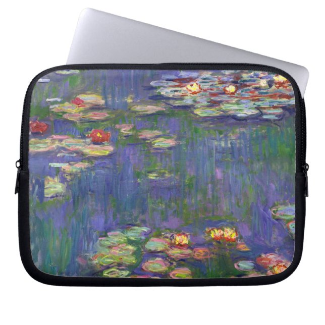 Monet Vatten Lilies mästerverk målning Laptop Fodral (Framsidan)