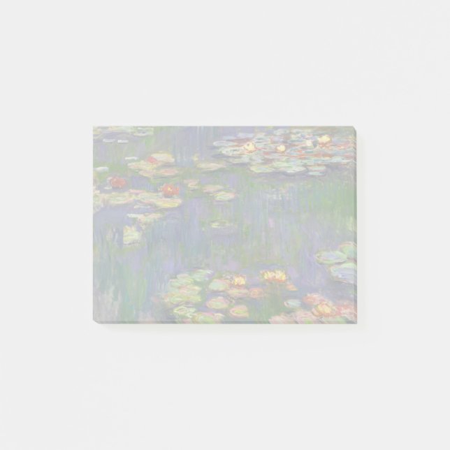 Monet Vatten Lilies mästerverk målning Post-it Block (Framsida)