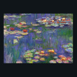 Monet Vatten Lilies mästerverk målning Poster<br><div class="desc">Monet Vatten Lilies - Denna klassiska Monet-målning målades av Claude Monet 1916. Det är en del av hans berömd vatten lilies samling där han målar i sin trädgård i Giverney,  Frankrike. En mästermålning.</div>