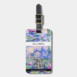 Monet - Vatten Lilies / Nympheas 1919 - QR-kod Bagagebricka