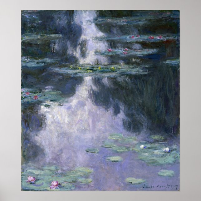 Monet - Vatten Lilies (Nympheas) Poster (Framsidan)