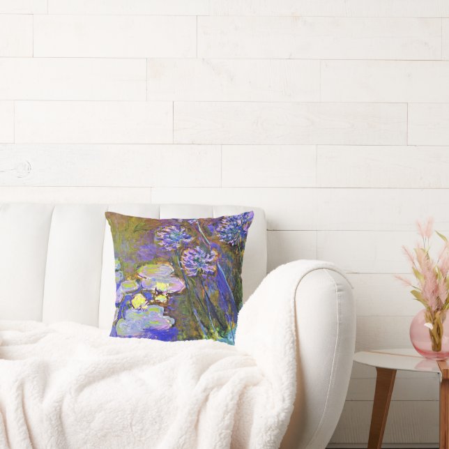 Monet - Vatten Lilies och Agapanthus Kudde (Soffa)