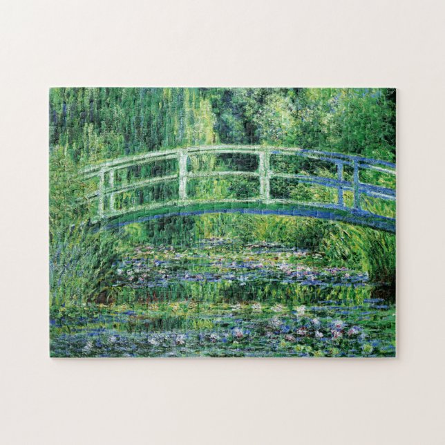 Monet Vatten Lilies och Japanska Bridge Fine Art Pussel (Horisontell)