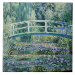 Monet - Vatten Lilies och japanska bron Kakelplatta<br><div class="desc">Vatten Lilies och japansk Bridge,  berömd-tavla av Claude Monet,  1899</div>