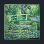 Monet Vatten Lilies och Japanska bron Magnet<br><div class="desc">Vatten Lilies och japanska bryggan av Fransk Impressionistiske målare,  Claude Monet. Denna japanska fotbollsbro byggdes över sin lera damm 1895. 1899 hade han gjort den första serien målningar som var inriktade på den japanska bron.</div>