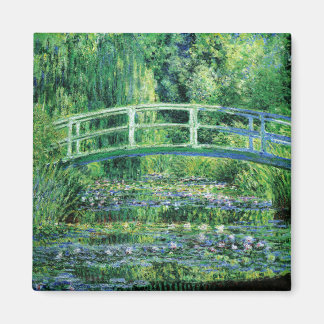 Monet Vatten Lilies och Japanska bron Magnet