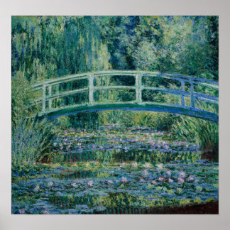 Monet - Vatten Lilies och japanska bron Poster
