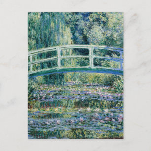 Monet - Vatten Lilies och japanska bron Vykort