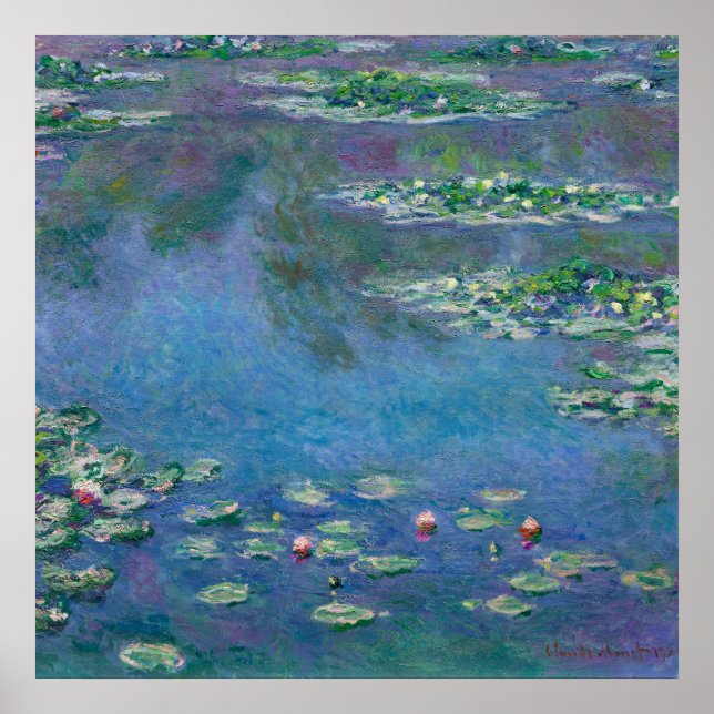 Monet Vatten Lilies Painting Poster (Framsidan)
