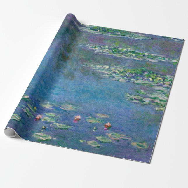 Monet Vatten Lilies Painting Presentpapper (Utrullad)