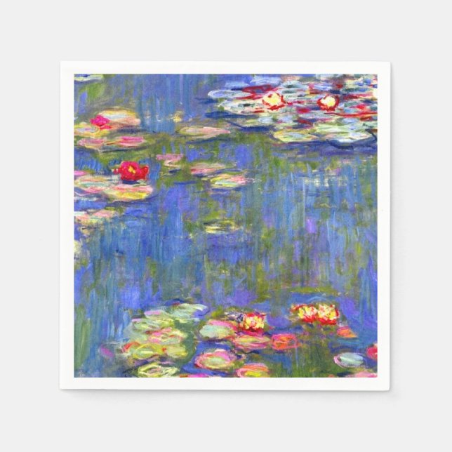 Monet Vatten Lilies Pappersservett (Framsidan)