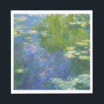 Monet Vatten Lilies Pappra Napkins Pappersservett<br><div class="desc">MONET VATTEN LILIES Detta är en detalj från en av Claude Monets liljor i vatten.</div>
