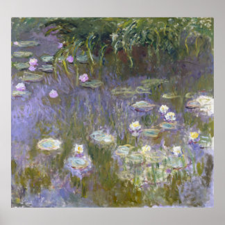 Monet, Vatten Lilies Poster