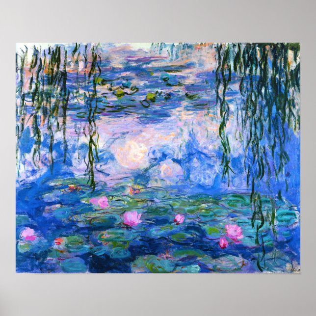 Monet Vatten Lilies Poster (Framsidan)