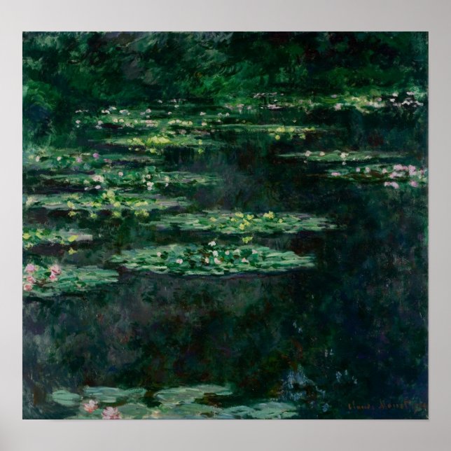 Monet - Vatten Lilies Poster (Framsidan)