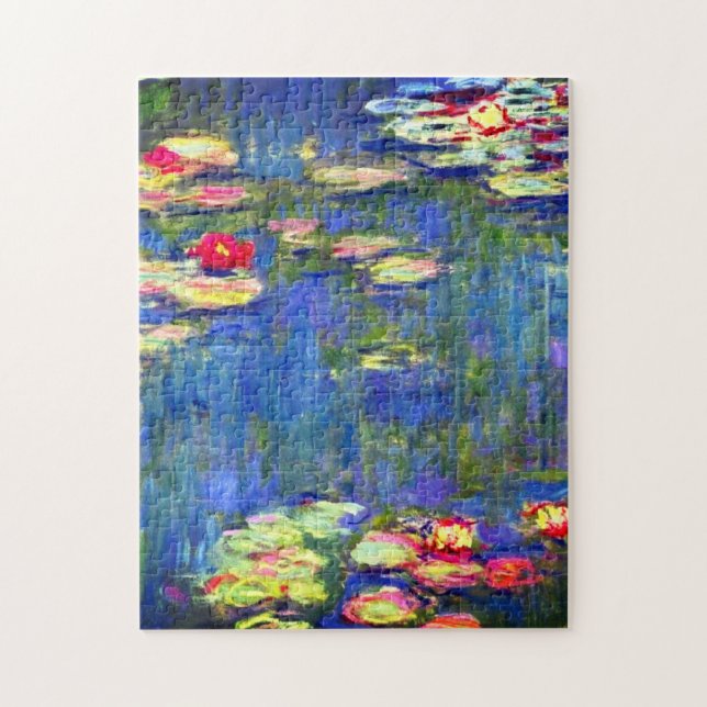 Monet Vatten Lilies Pussel (Vertikal)