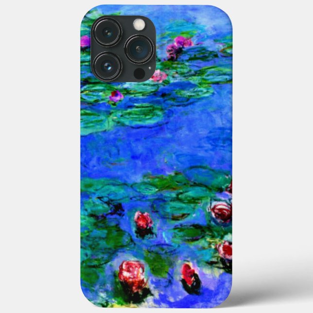 Monet - Vatten Lilies (red) Fodral-Mate iphone cas (Baksida)