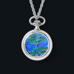 Monet - Vatten Lilies (Red) Watch Armbandsur<br><div class="desc">Claude Monet-målning,  Vatten Lilies (röd)</div>