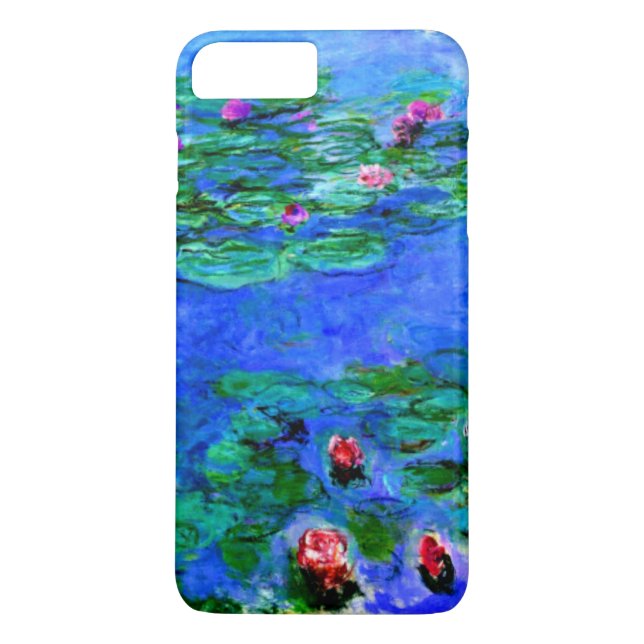 Monet - Vatten Lilies (röd) Case-Mate iPhone Skal (Baksida)