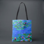 Monet - Vatten Lilies (Röda) Tygkasse<br><div class="desc">Claude Monet-målning,  Vatten Lilies (röd)</div>