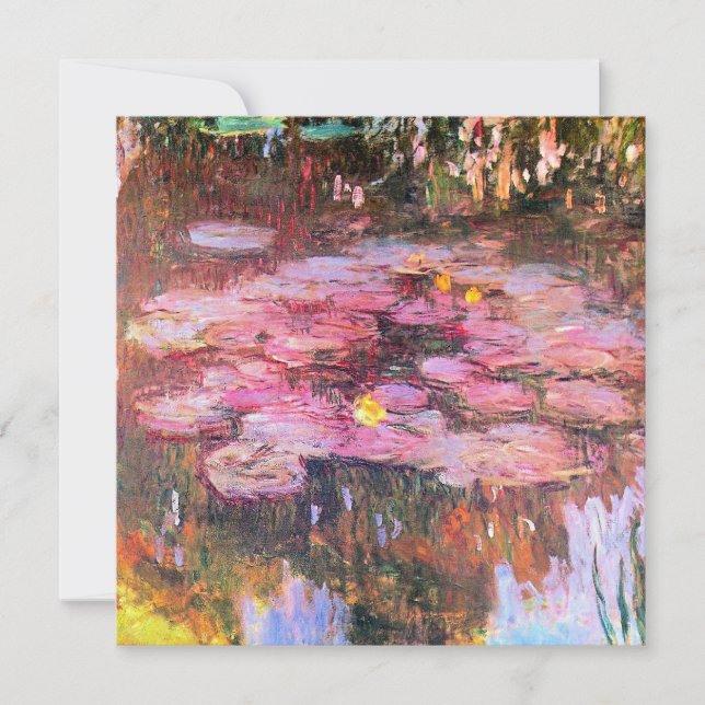 Monet - Vatten Lilies, Rosa (Framsida)