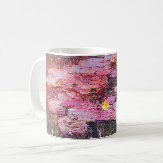 Monet - Vatten Lilies, Rosa Kaffemugg (Framsida vänster)