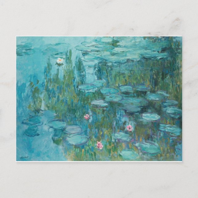MONET Vatten Lilies Vykort (Framsida)
