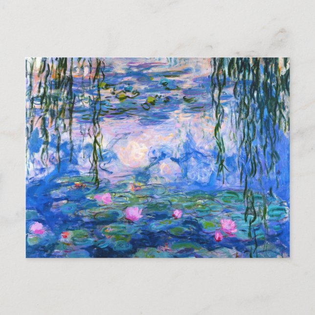 Monet Vatten Lilies vykort (Framsida)