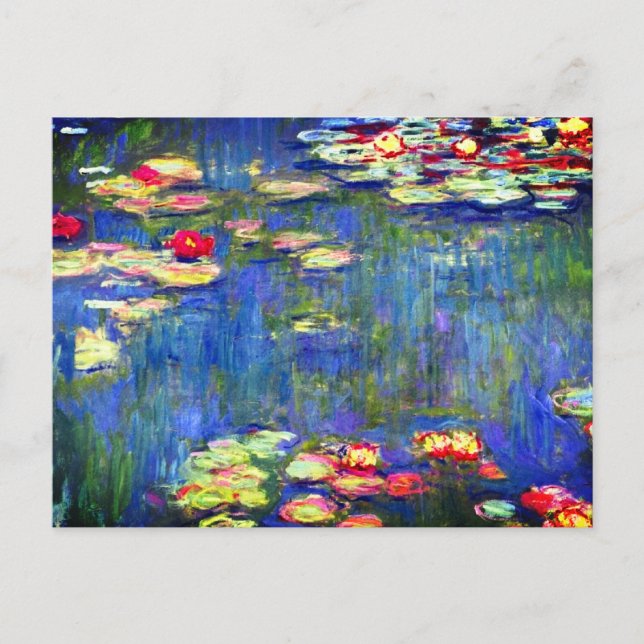 Monet Vatten Lilies Vykort (Framsida)